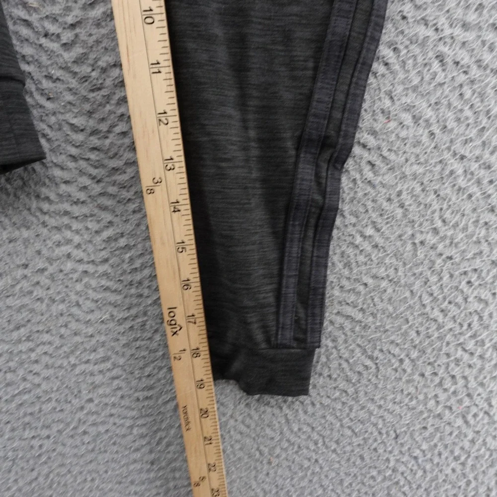 Adidas Girls Melange Joggers Black Heathered Tapered Pants XS 6/6X NEW‎